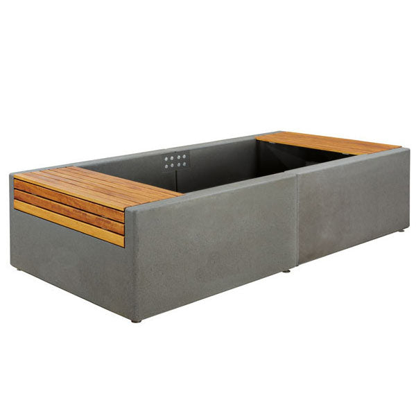 Wausau Tile DF5515 Collaboration Lluvia Planter Bench official product image