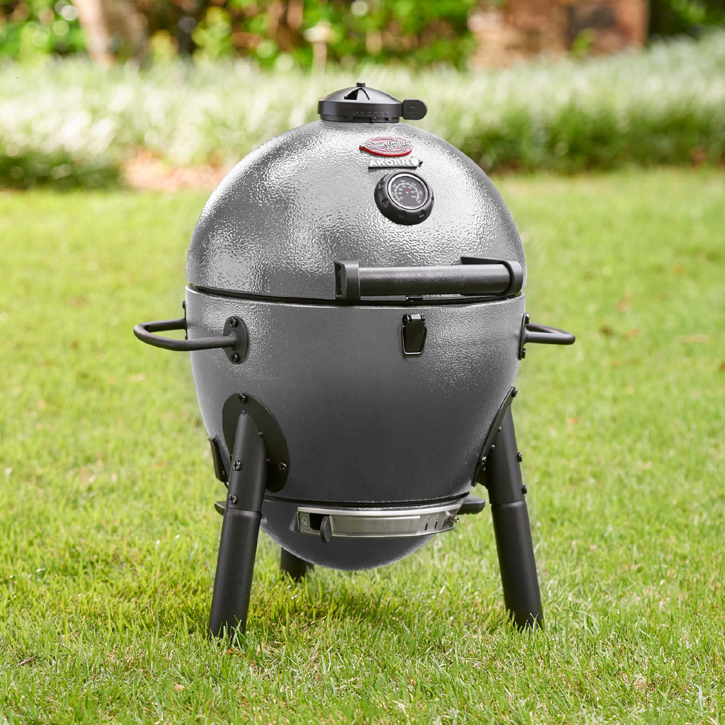 Char-Griller AKORN Jr. Kamado Charcoal Grill Grey