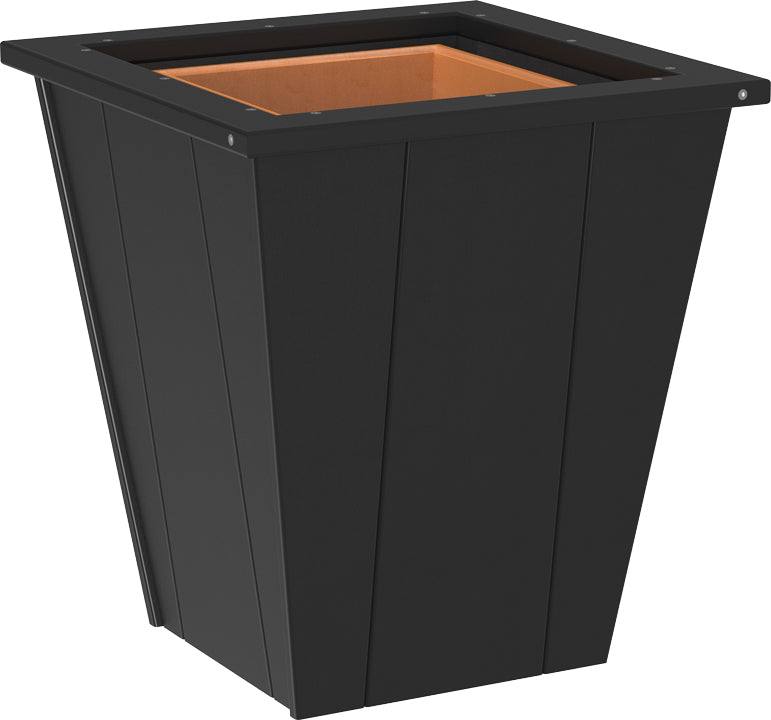 LuxCraft 18" Elite Planter Black