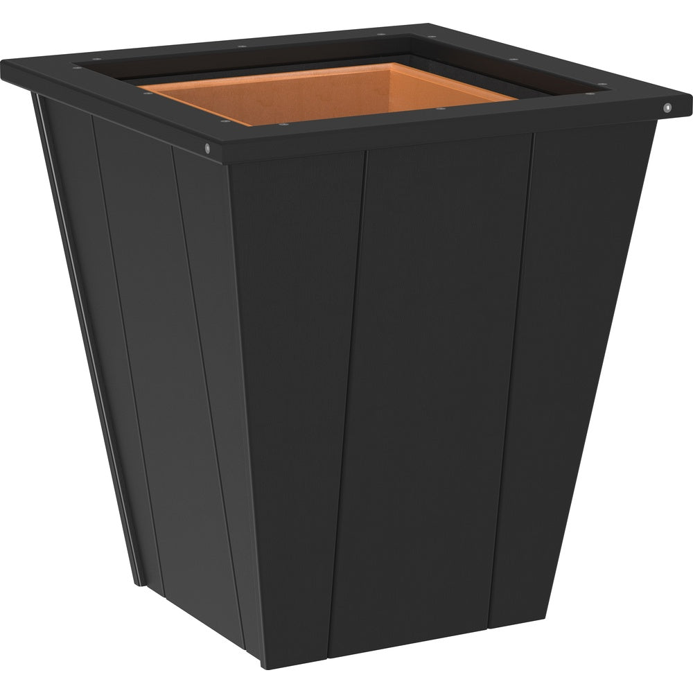 LuxCraft Elite Planter (18") (EP18) - EP18BK Elite Planter (18'') Black