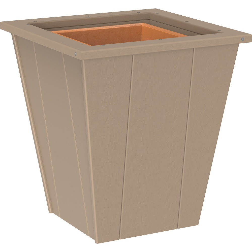 LuxCraft Elite Planter (18") (EP18) - EP18WW Elite Planter (18'') Weatherwood