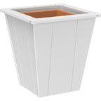 LuxCraft Elite Planter (18") (EP18) - EP18W Elite Planter (18'') White