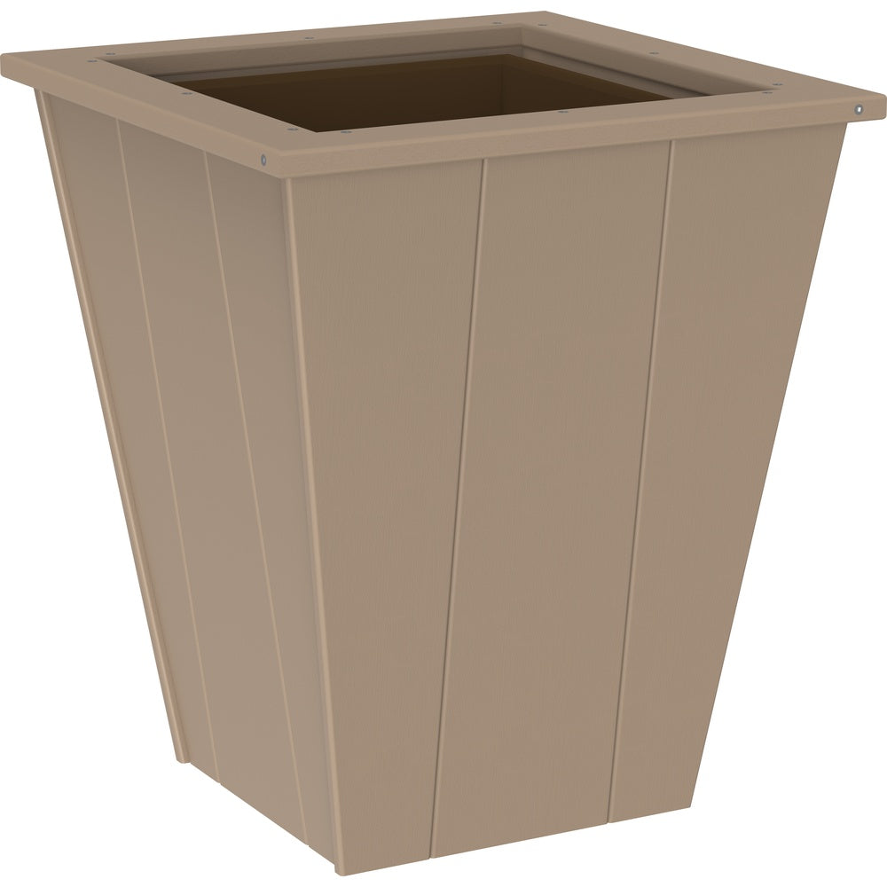 LuxCraft Elite Planter (22") (EP22) - EP22WW Elite Planter (22'') Weatherwood