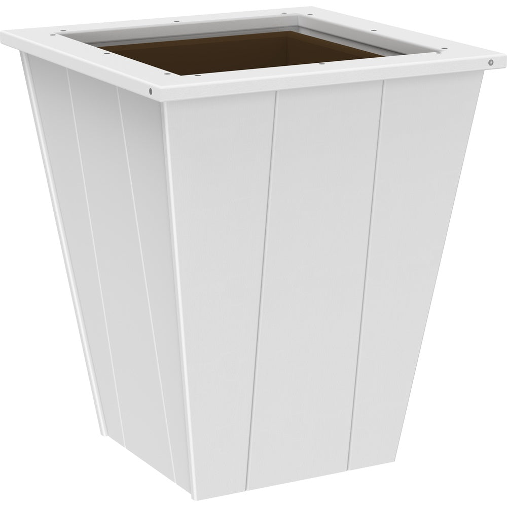 LuxCraft Elite Planter (22") (EP22) - EP22W Elite Planter (22'') White