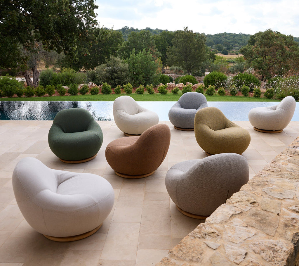 Gem Lounge Chair with Teak Swivel Base by Foersom & Hiort-Lorenzen MDD