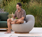 Gem Lounge Chair with Teak Swivel Base by Foersom & Hiort-Lorenzen MDD