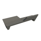 Wausau Tile ZB.GA.01 Concrete Bench with Backrest official product image