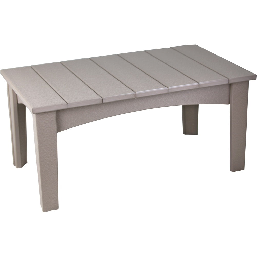 LuxCraft Island Coffee Table (ICT) - ICTWW Island Coffee Table (Weatherwood)