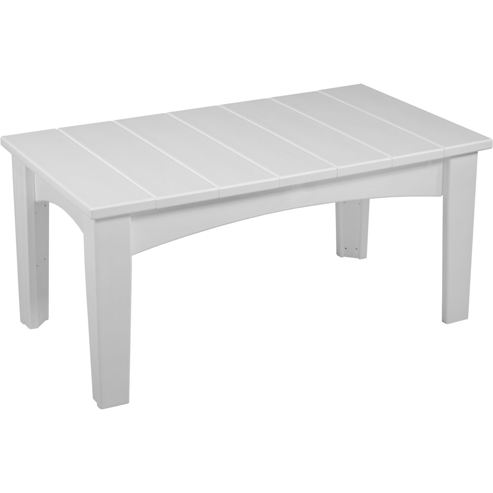 LuxCraft Island Coffee Table (ICT) - ICTW Island Coffee Table (White)