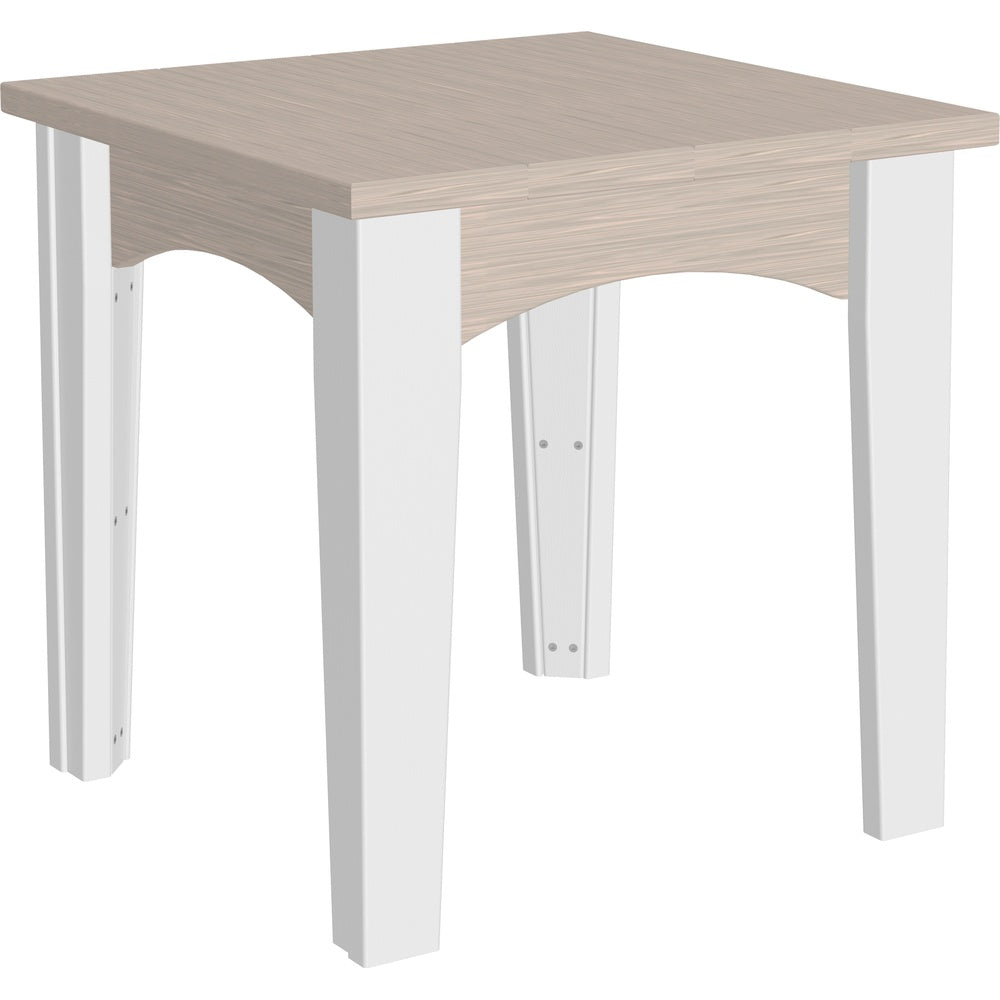 LuxCraft Island End Table (IET) - IETBIW Island End Table (Birch & White)