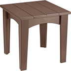 LuxCraft Island End Table (IET) - IETCBR Island End Table (Chestnut Brown)