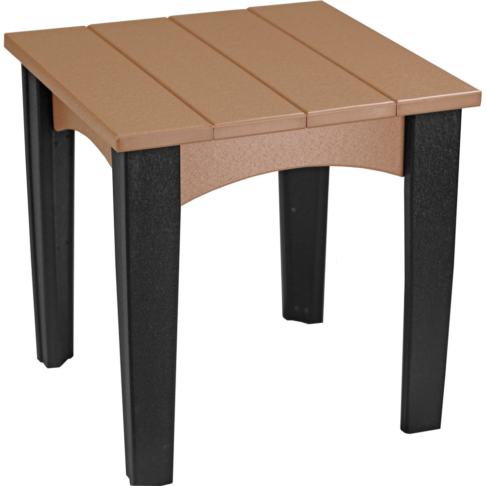 LuxCraft Island End Table (IET) - IETCB Island End Table (Cedar & Black)