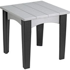 LuxCraft Island End Table (IET) - IETDGB Island End Table (Dove Gray & Black)