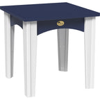LuxCraft Island End Table (IET) - IETPBW Island End Table (Patriot Blue & White)