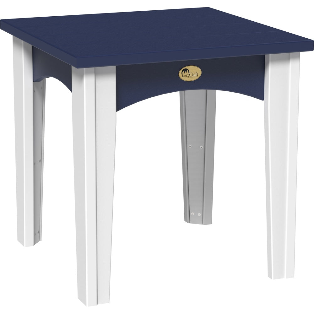 LuxCraft Island End Table (IET) - IETPBW Island End Table (Patriot Blue & White)