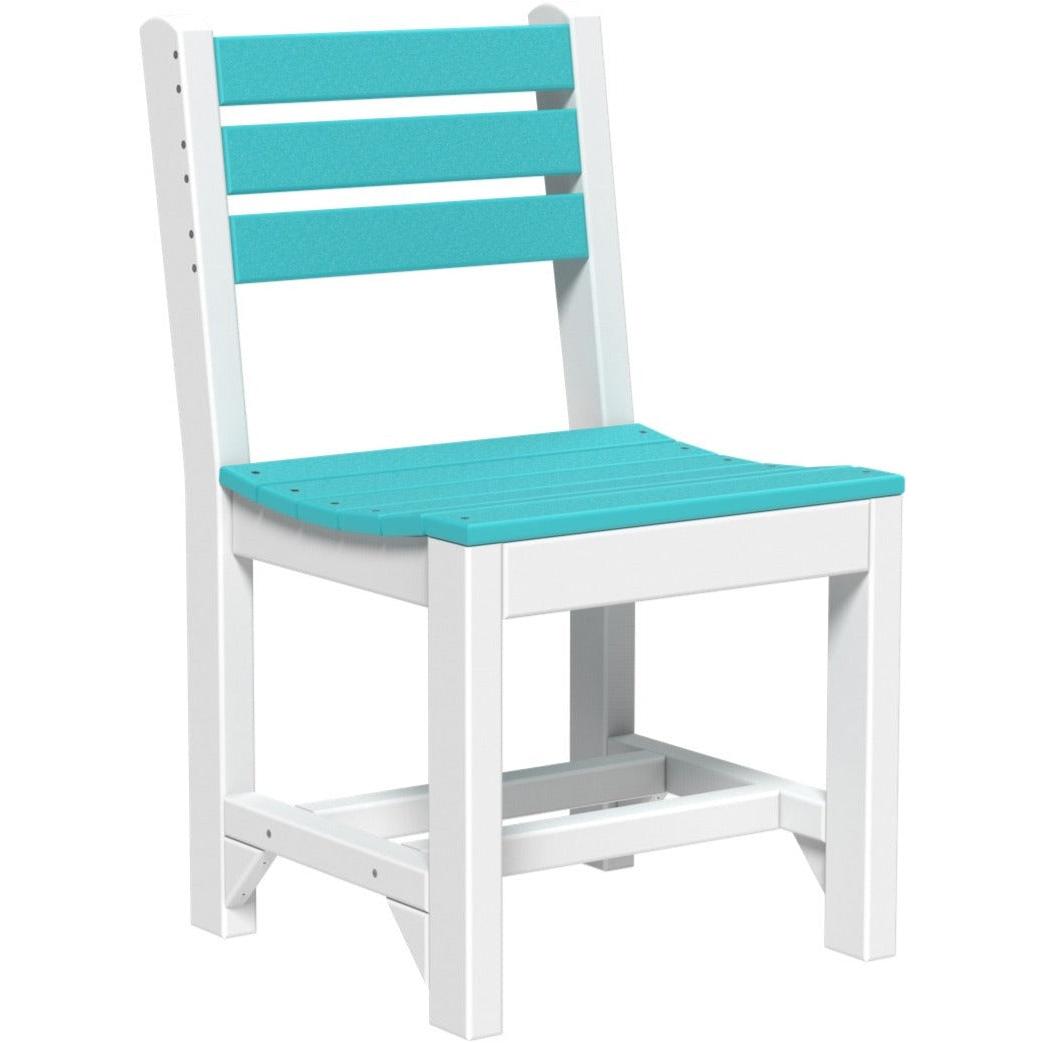 LuxCraft Island Side Chair Dining Height Poly Outdoor
