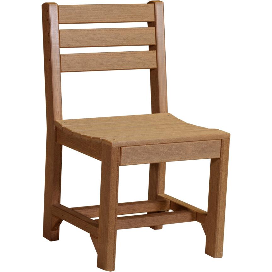 LuxCraft Island Side Chair Dining Height Poly Outdoor