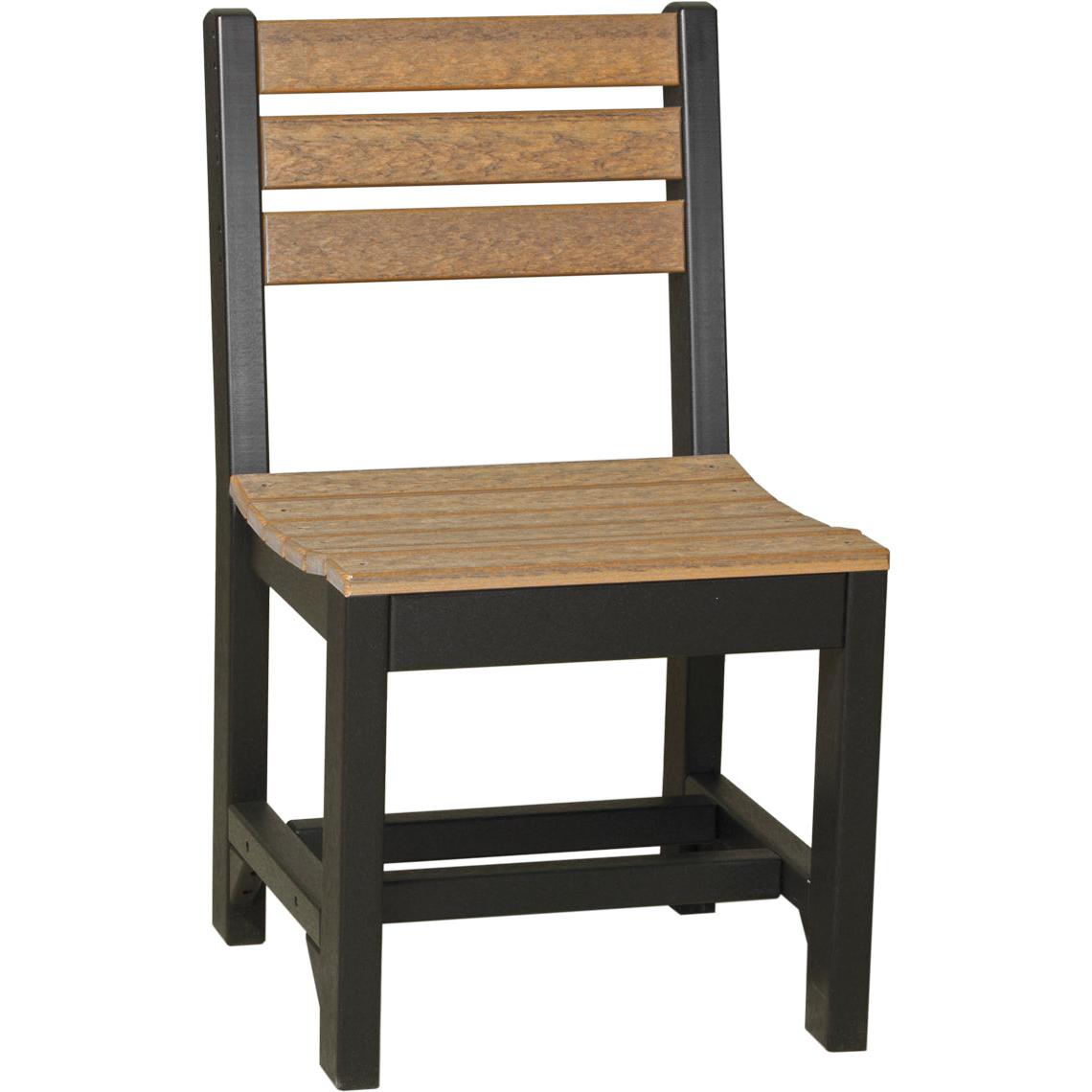 LuxCraft Island Side Chair Dining Height Poly Outdoor
