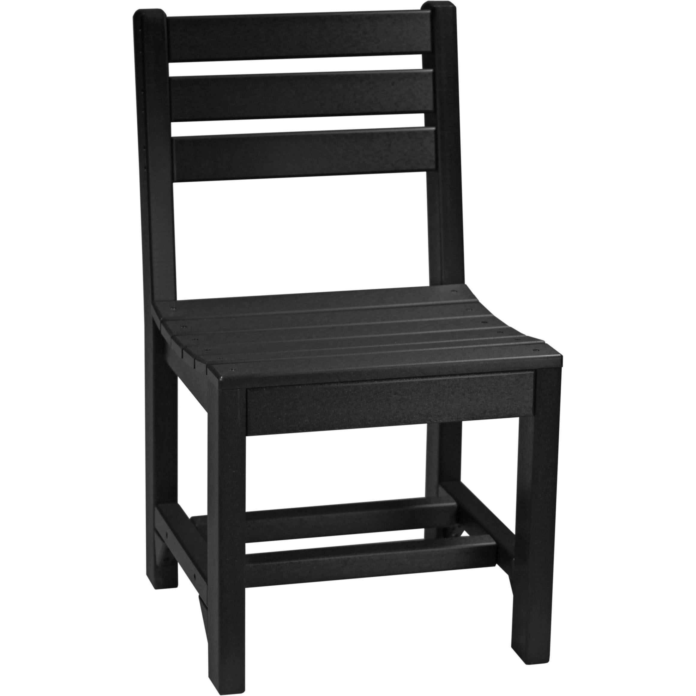 LuxCraft Island Side Chair Dining Height Poly Outdoor
