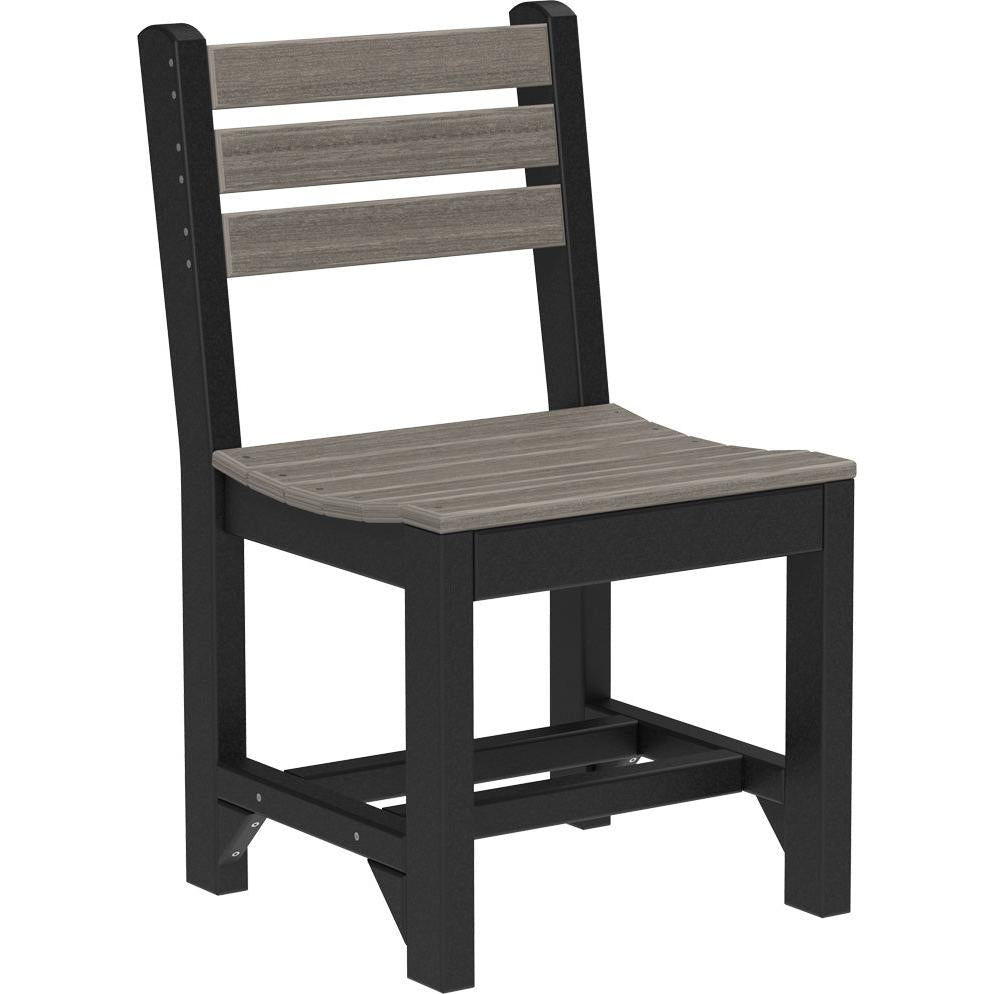 LuxCraft Island Side Chair Dining Height Poly Outdoor