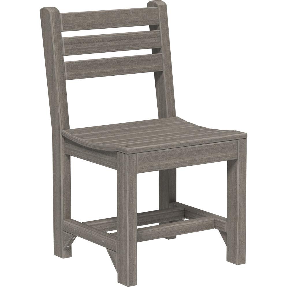 LuxCraft Island Side Chair Dining Height Poly Outdoor