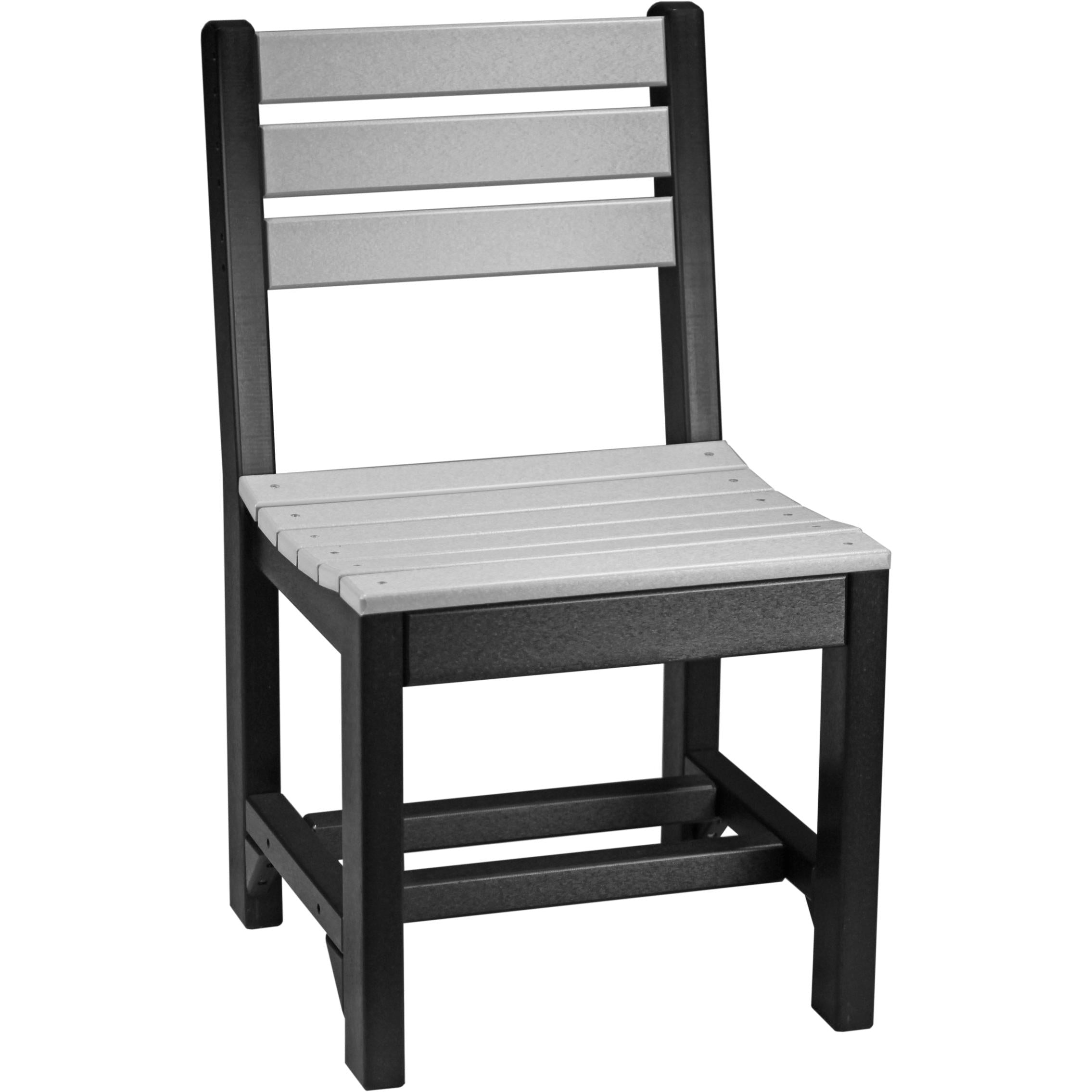 LuxCraft Island Side Chair Dining Height Poly Outdoor
