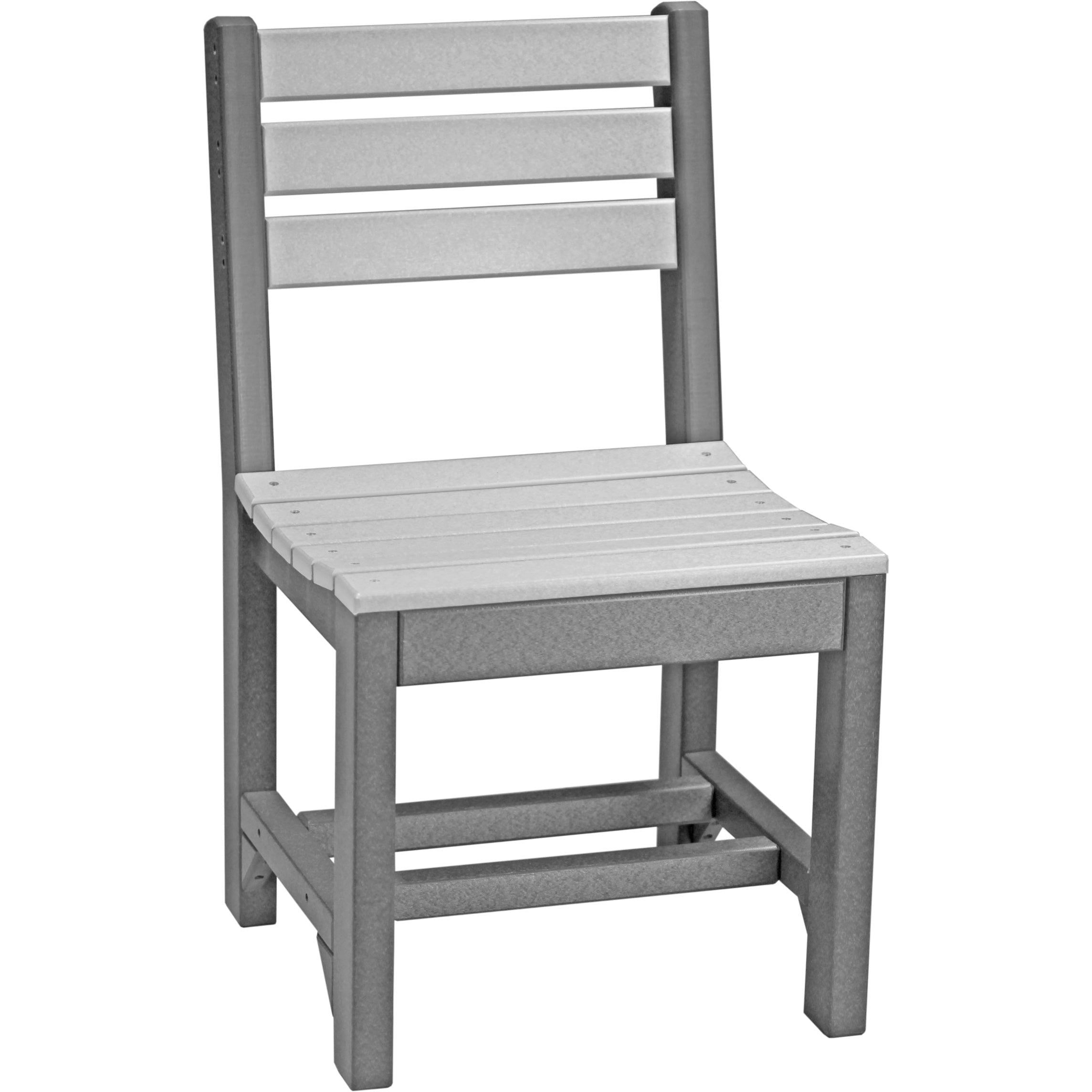 LuxCraft Island Side Chair Dining Height Poly Outdoor