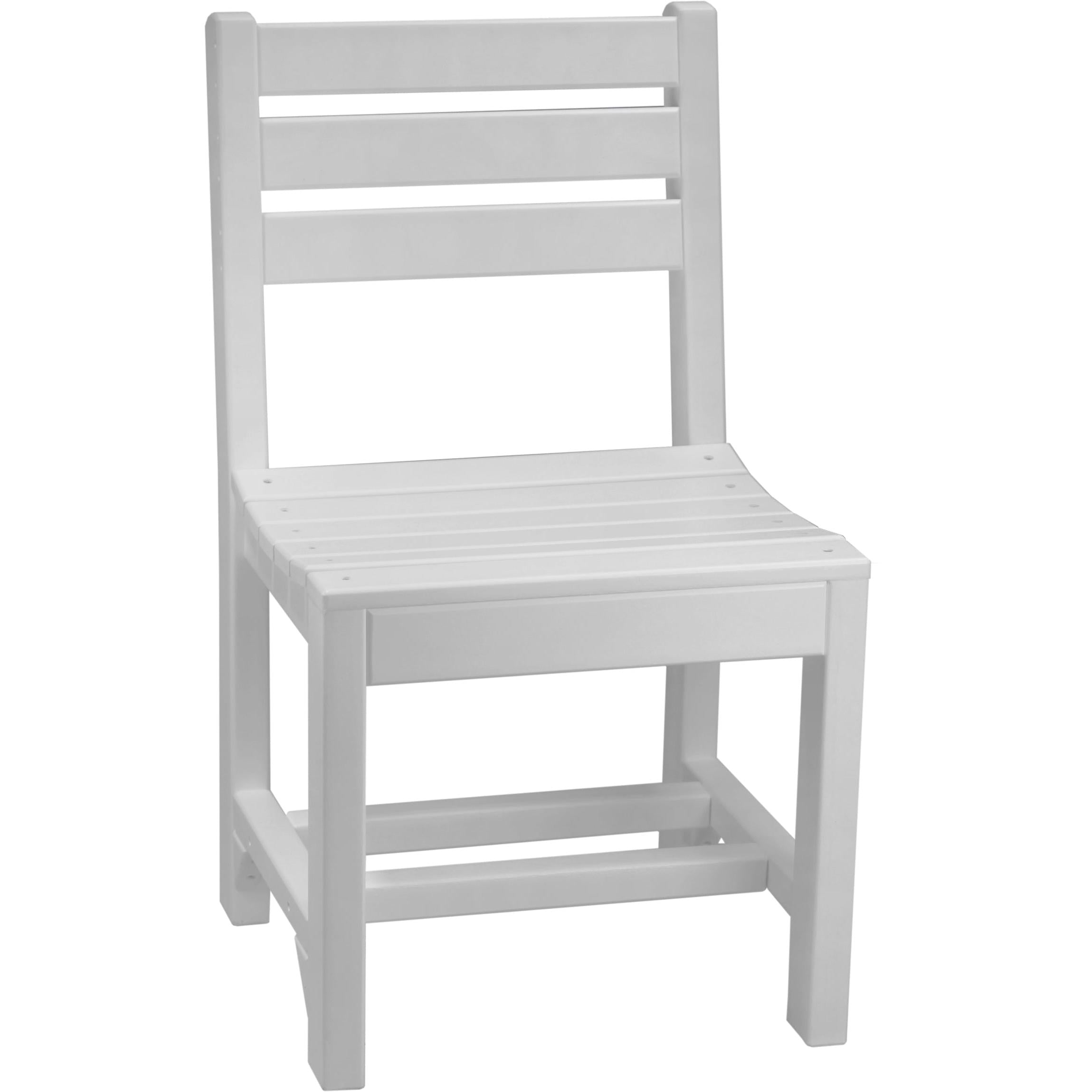 LuxCraft Island Side Chair Dining Height Poly Outdoor