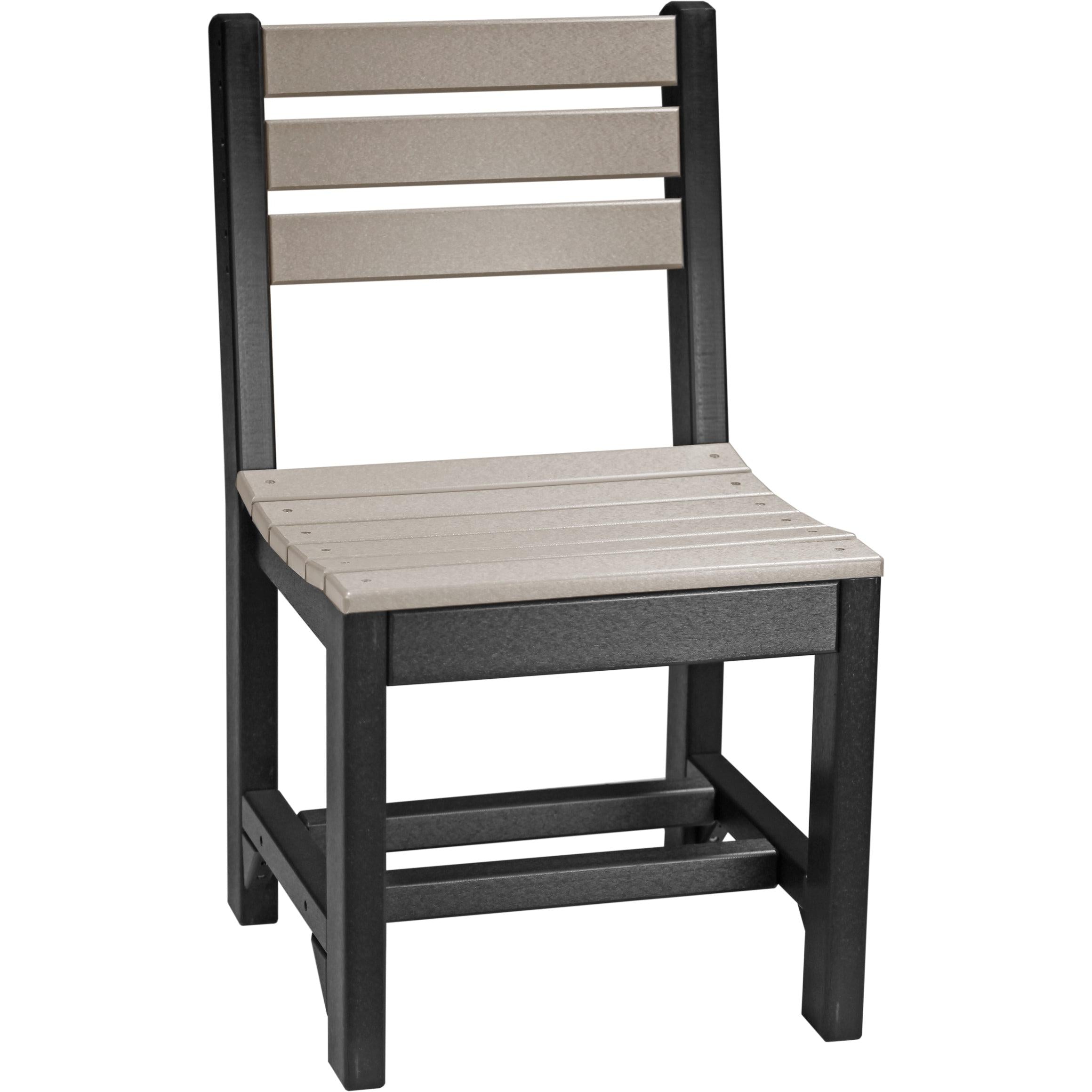 LuxCraft Island Side Chair Dining Height Poly Outdoor