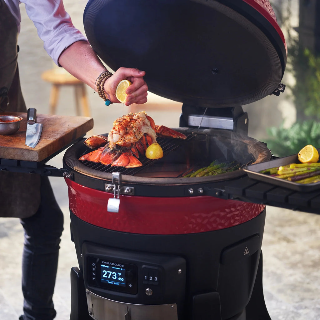 Kamado Joe Konnected Joe 18-Inch Digital Charcoal Grill and Smoker Stainless