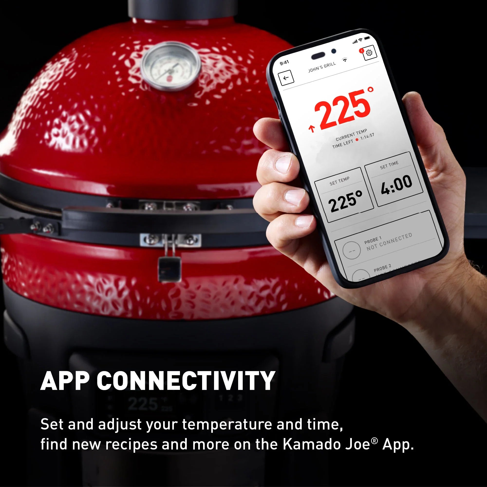 Kamado Joe Konnected Joe 24-Inch Digital Charcoal Grill and Smoker Stainless
