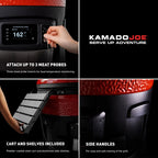 Kamado Joe Konnected Joe 24-Inch Digital Charcoal Grill and Smoker Stainless