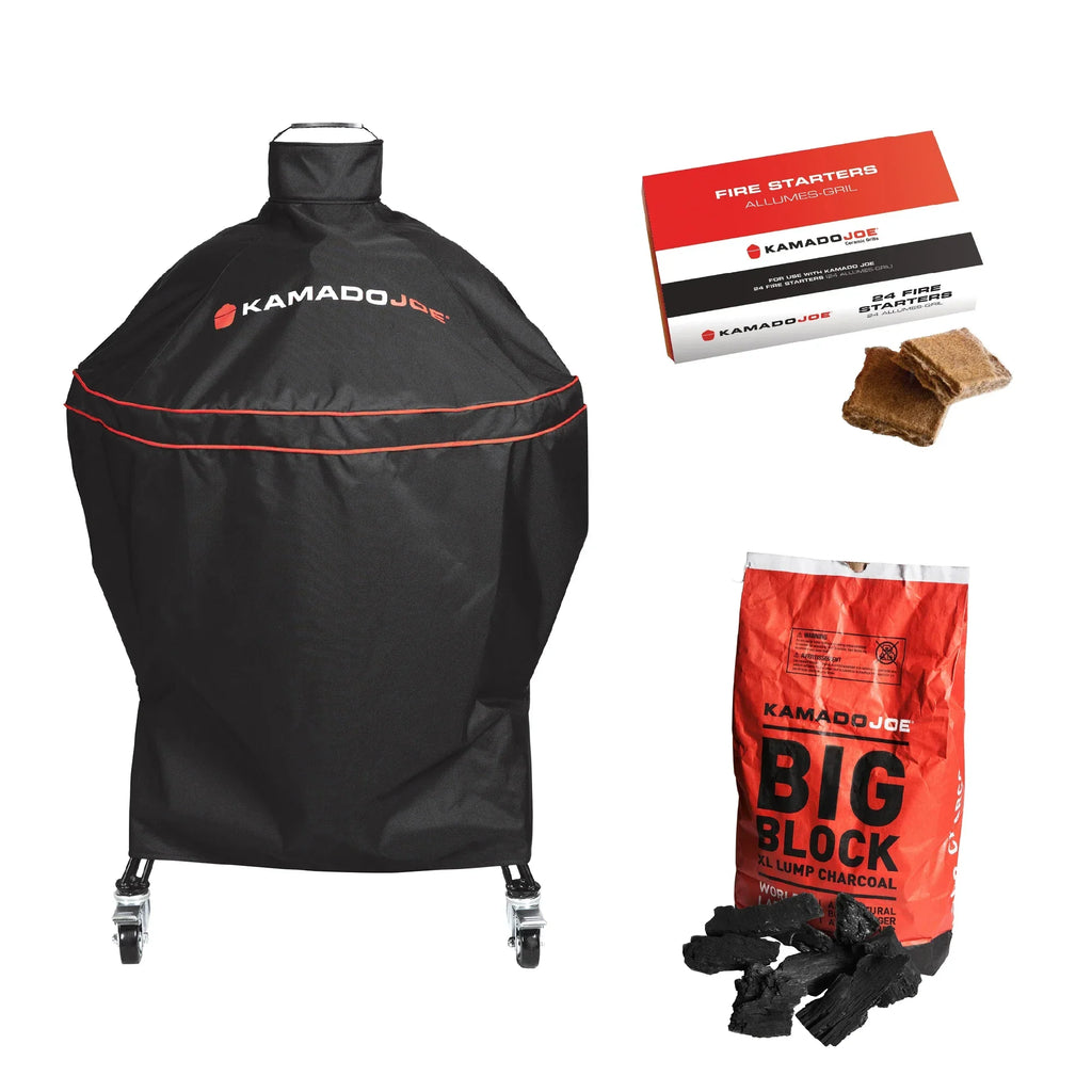 Big Joe® Cover, Big Block XL Charcoal, and Fire Starters Bundle