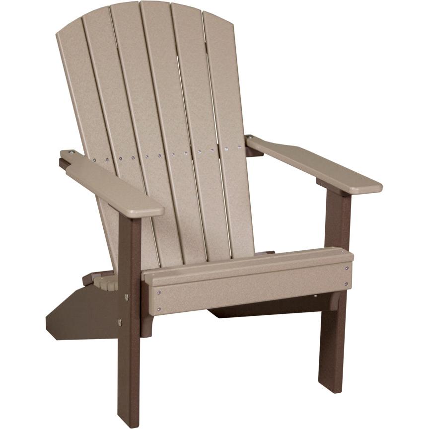 LuxCraft Lakeside Adirondack Chair Compact Patio Seating