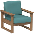 LuxCraft Lanai Deep Seating Chair (LDSC) - LDSCAM Lanai Deep Seating Chair (Antique Mahogany-Cast Breeze)