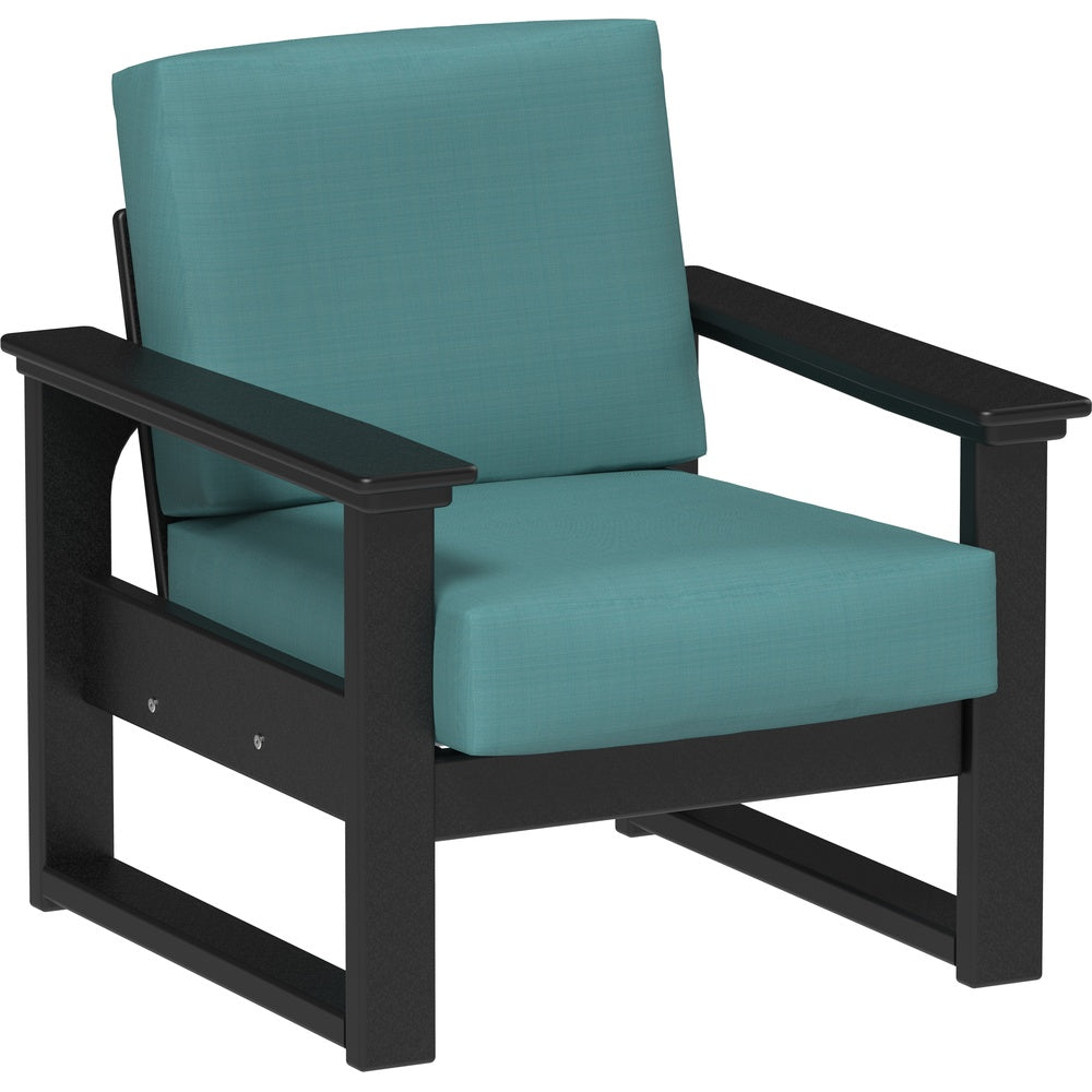 LuxCraft Lanai Deep Seating Chair (LDSC) - LDSCBK Lanai Deep Seating Chair (Black-Cast Breeze)