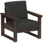 LuxCraft Lanai Deep Seating Chair (LDSC) - LDSCBZW Lanai Deep Seating Chair (Brazilian Walnut-Spectrum Carbon)