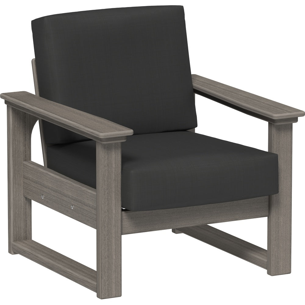 LuxCraft Lanai Deep Seating Chair (LDSC) - LDSCCG Lanai Deep Seating Chair (Coastal Gray-Spectrum Carbon)