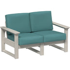 LuxCraft Lanai Deep Seating Loveseat (LDSL) - LDSLBI Lanai Deep Seating Loveseat (Birch-Cast Breeze)