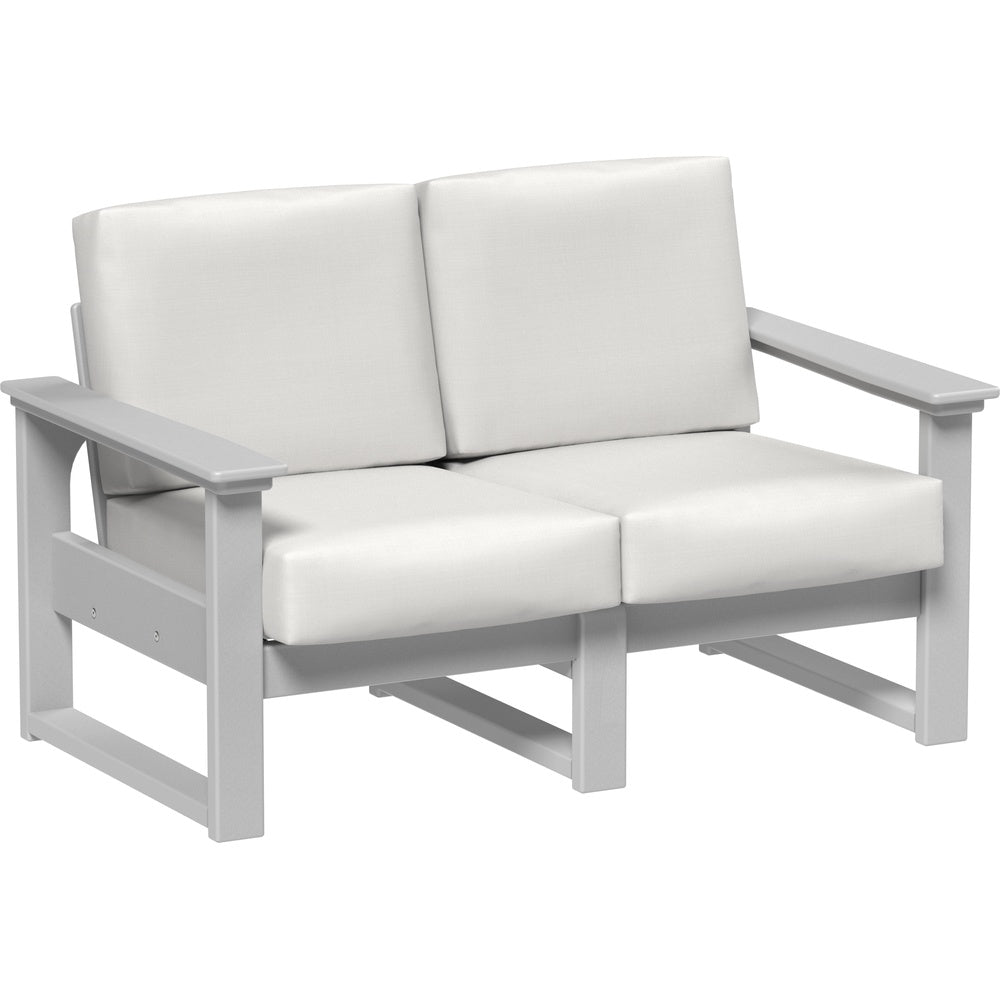 LuxCraft Lanai Deep Seating Loveseat (LDSL) - LDSLDG Lanai Deep Seating Loveseat (Dove Gray-Canvas)