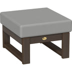 LuxCraft Lanai Deep Seating Ottoman (LDSO) - LDSOBZW Lanai Deep Seating Ottoman (Brazilian Walnut-Spectrum Dove)
