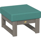 LuxCraft Lanai Deep Seating Ottoman (LDSO) - LDSOCG Lanai Deep Seating Ottoman (Coastal Gray-Cast Breeze)