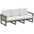 LuxCraft Lanai Deep Seating Sofa (LDSS) - LDSSCG Lanai Deep Seating Sofa (Coastal Gray-Canvas)