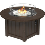 LuxCraft Lumin Fire Pit 46" Round (LFP46R) - LFP46RBZW Lumin Fire Pit 46'' Round (Brazilian Walnut)