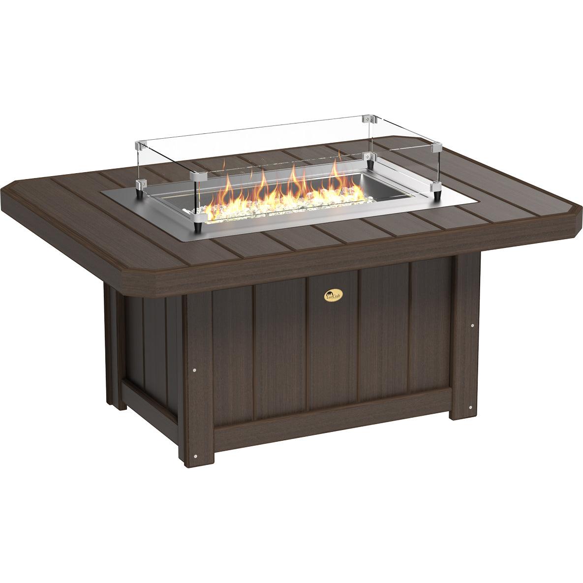 LuxCraft Lumin 51-Inch Rectangular Fire Pit Table