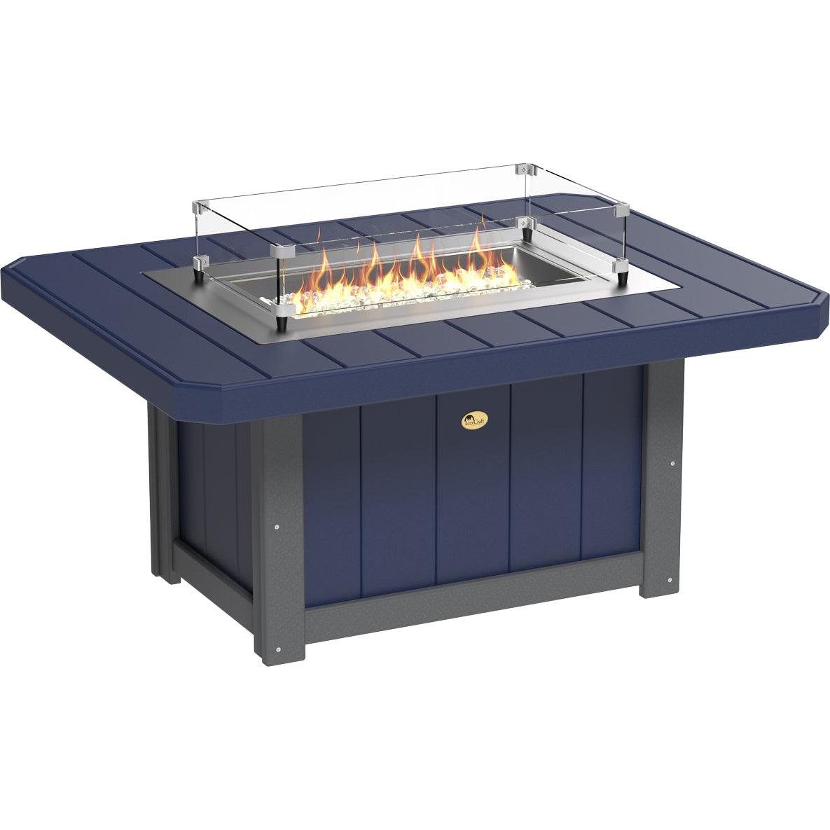 LuxCraft Lumin 51-Inch Rectangular Fire Pit Table