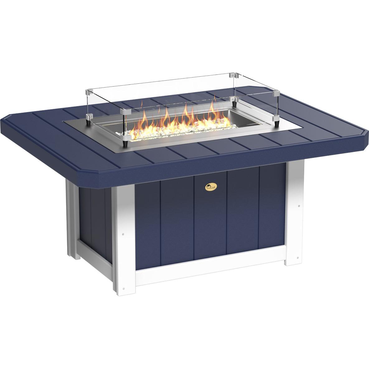 LuxCraft Lumin 51-Inch Rectangular Fire Pit Table