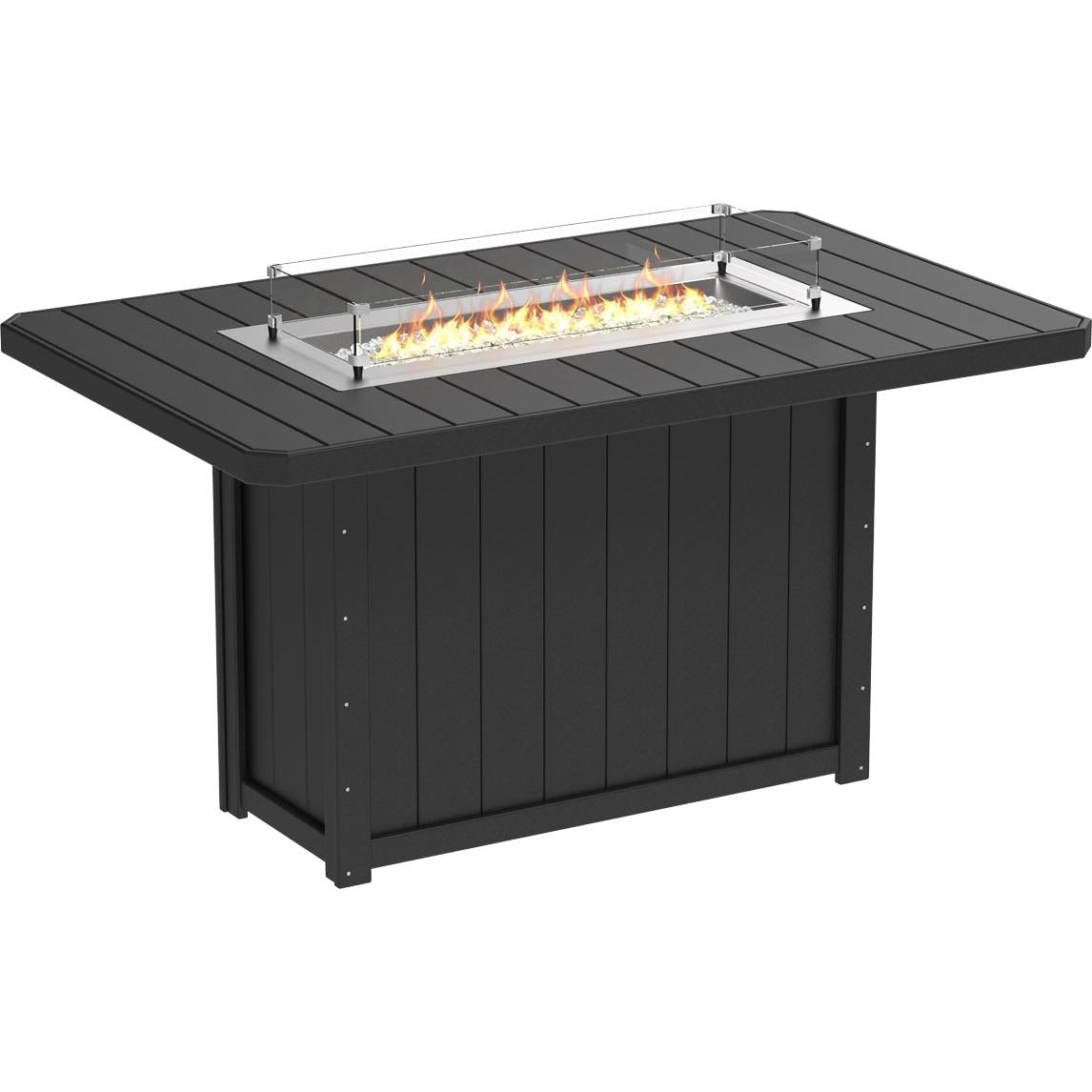 LuxCraft Lumin 79-Inch Rectangular Bar Height Fire Table