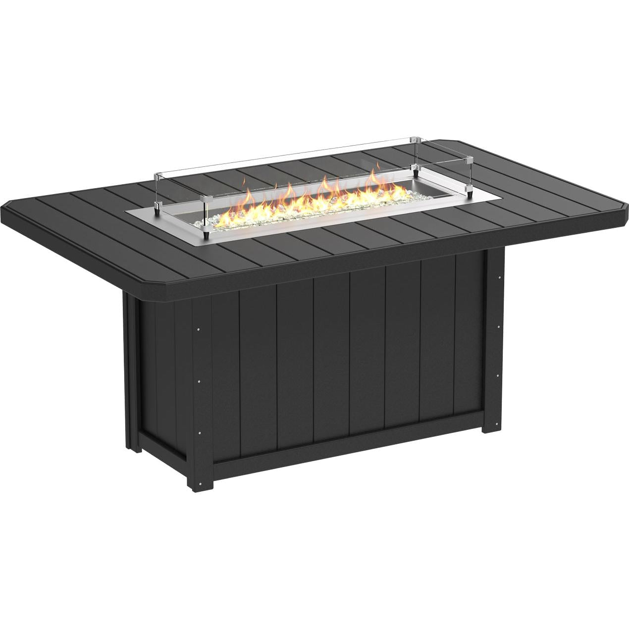 LuxCraft Lumin 79-Inch Rectangular Counter Height Fire Table