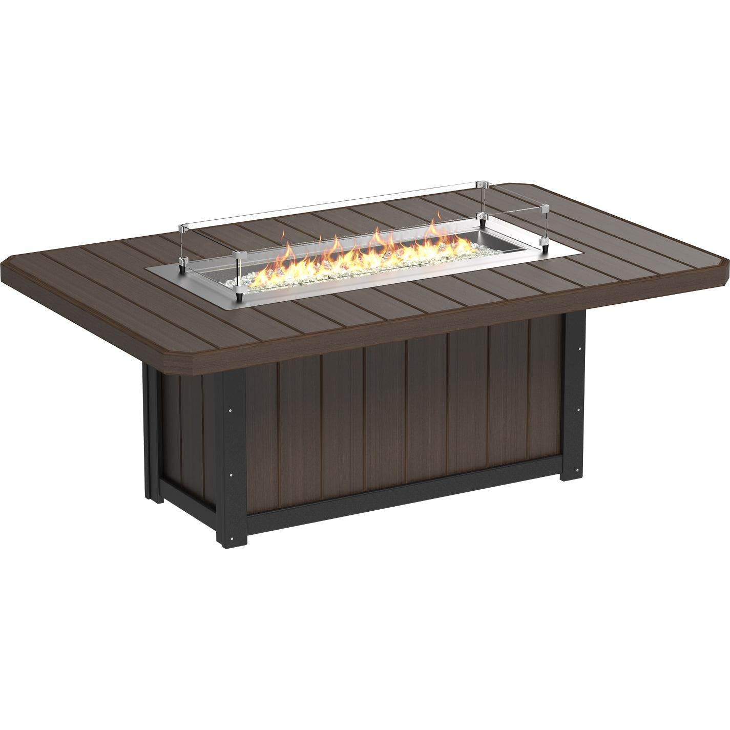 LuxCraft Lumin 79-Inch Rectangular Bar Height Fire Table